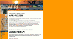 Desktop Screenshot of afri-reisen.de